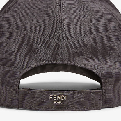 Casquette de baseball en tissu jacquard FF gris