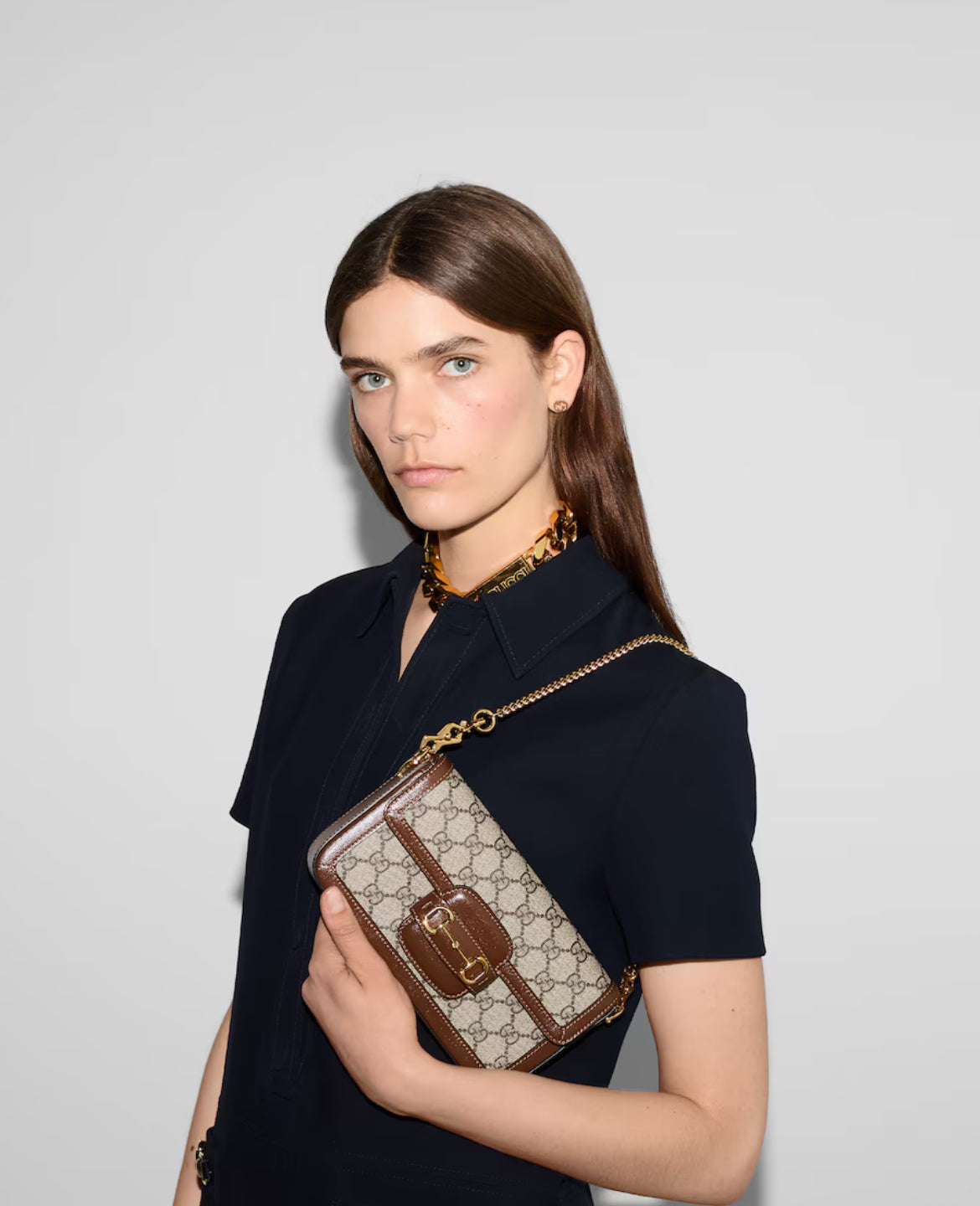 Sac à épaule Gucci Horsebit 1955 petit format