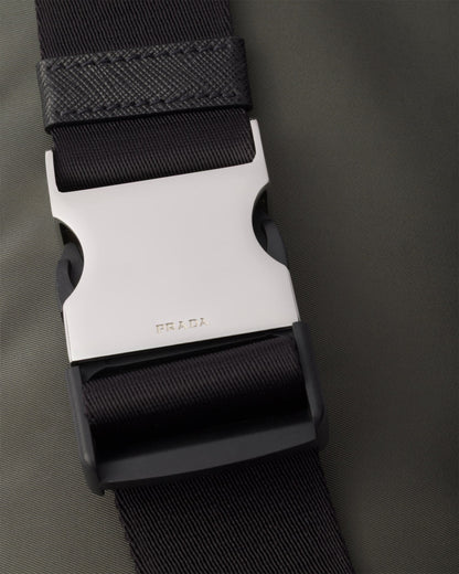 Sac banane en Re-Nylon et cuir Saffiano