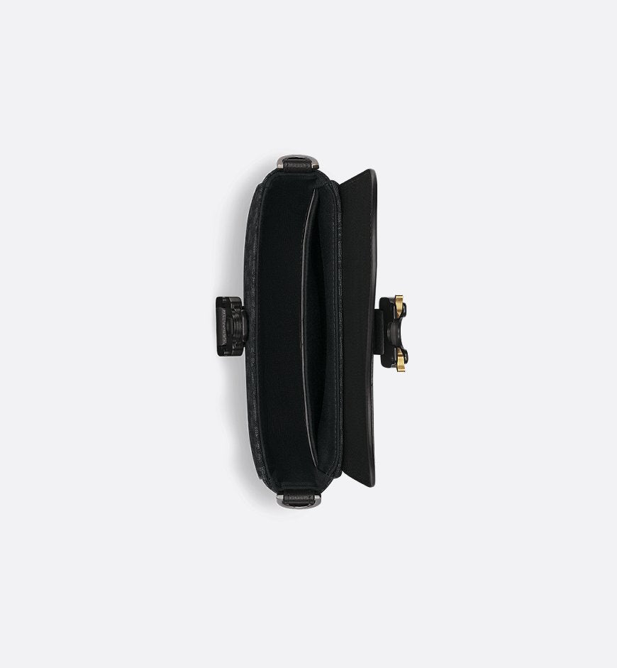 Mini sac Messenger à rabat Saddle Noir