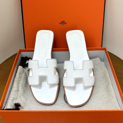 Hermes - Claquettes Blanc
