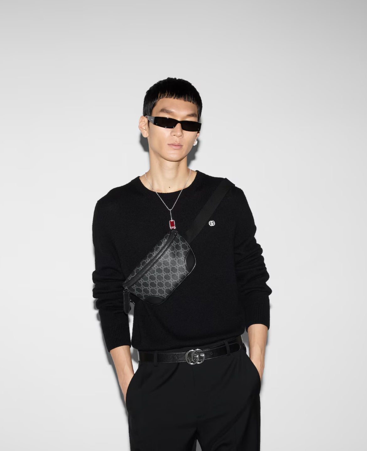 Sac ceinture GG Emblem petit format