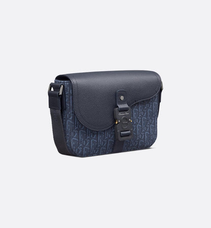 Sac Messenger à rabat Saddle Small bleu marine