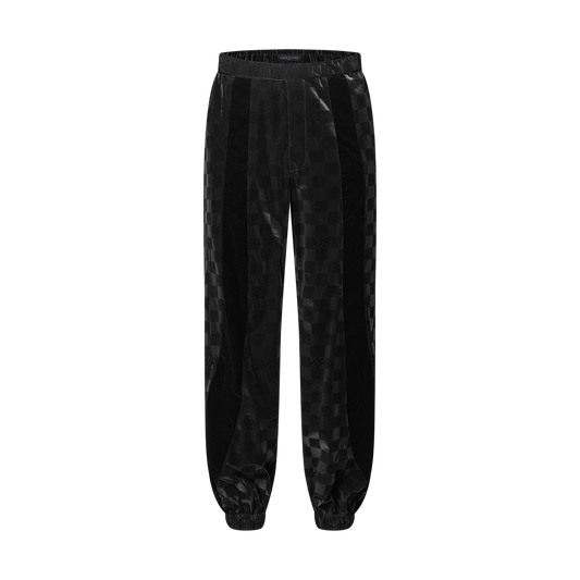 Pantalon de jogging technique floqué Damier