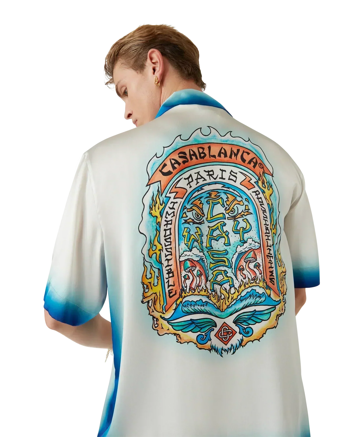 Casa Way Skate Short Sleeve Silk Shirt