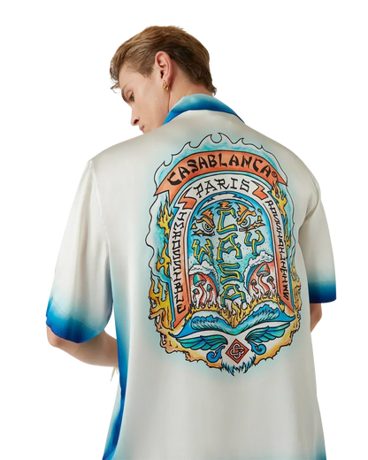 Casa Way Skate Short Sleeve Silk Shirt
