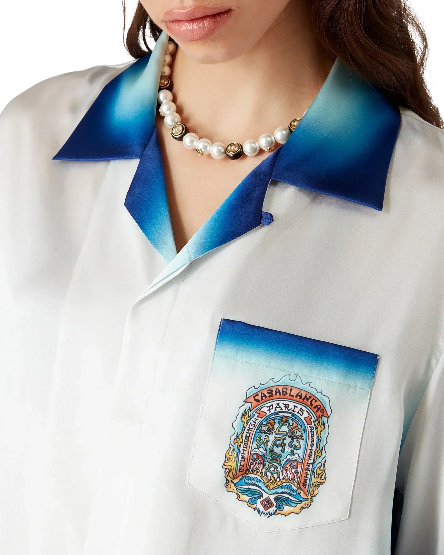 Casa Way Skate Short Sleeve Silk Shirt