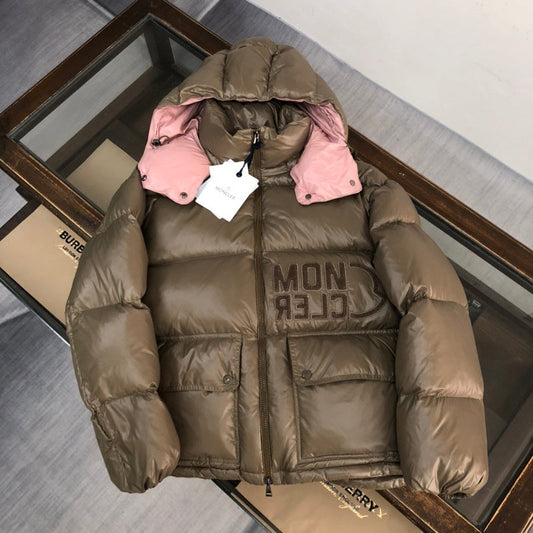 MONCLER Abbaye Doudoune matelassée Marron