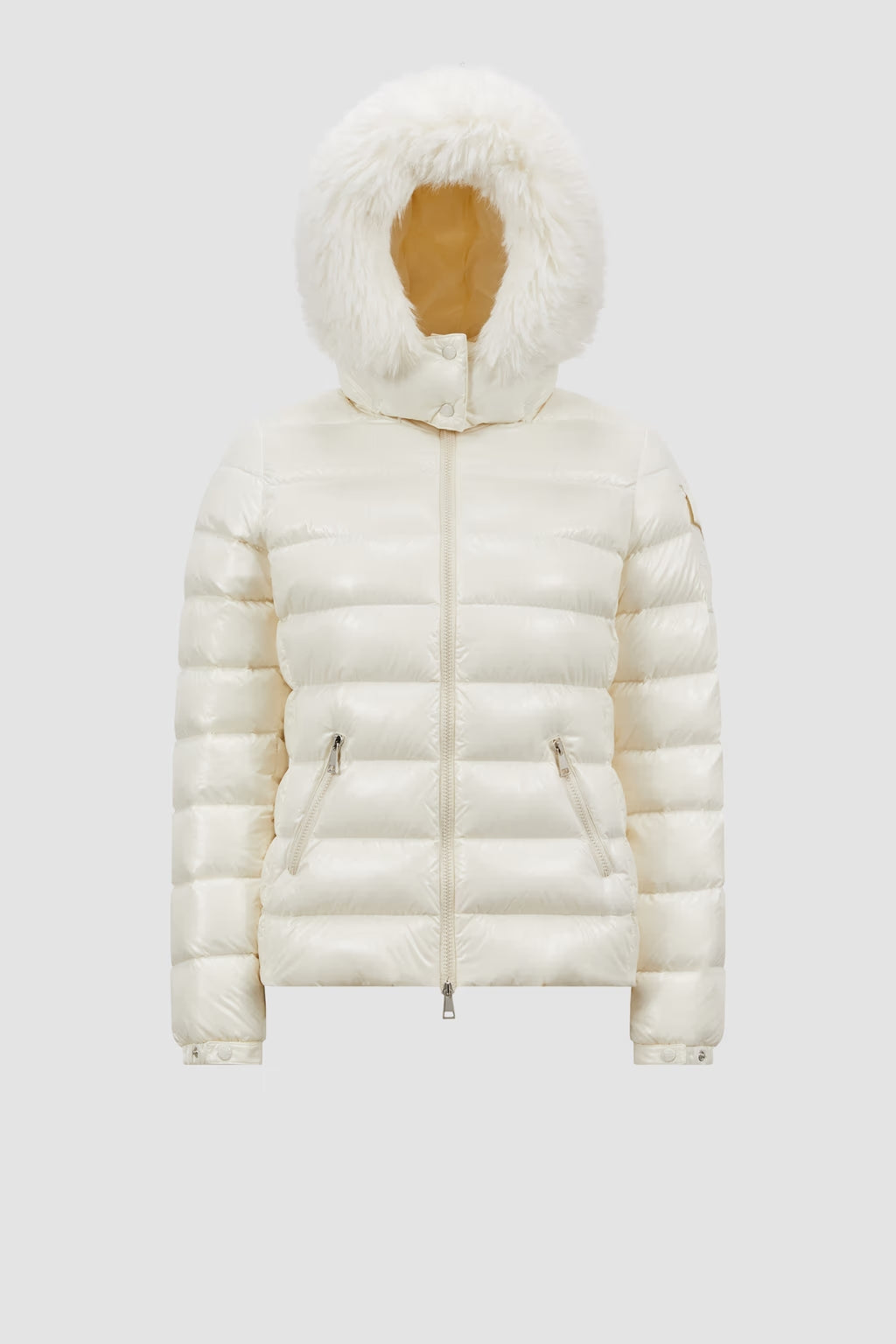 Doudoune courte à capuche Moncler Badyf Blanc