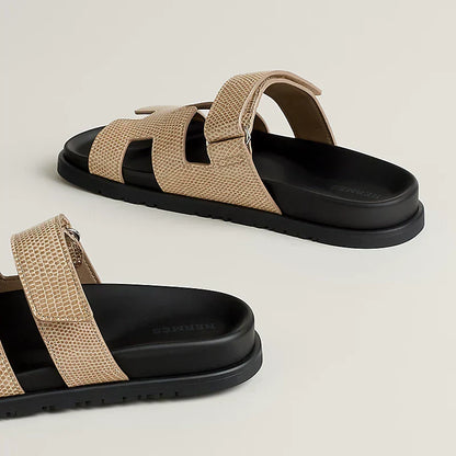 Hermes - Sandales Chypre Beige Argile