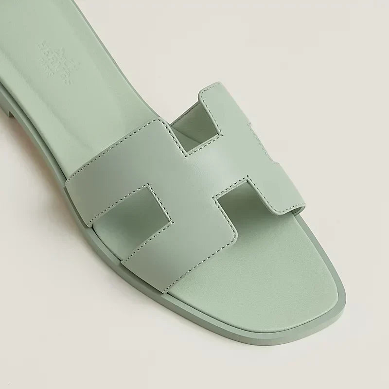 Hermes - Claquettes Vert d'eau